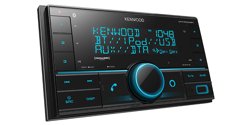 Kenwood DPX305MBT 2-Din Digital Media Receiver with Bluetooth