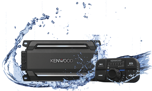 Kenwood KAC-M5024BT Waterproof 4 Channel 300W Micro Power Amp with Bluetooth Control