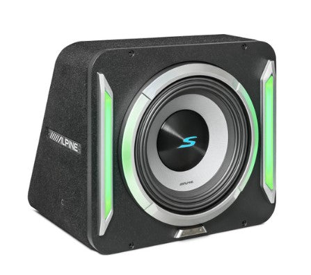 Alpine S2-SB10 10" S2-Series Subwoofer Enclosure With RGB Lighting