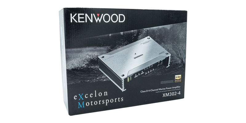 KENWOOD XM302-4 Marine Motorsports 4 channel Amplifier