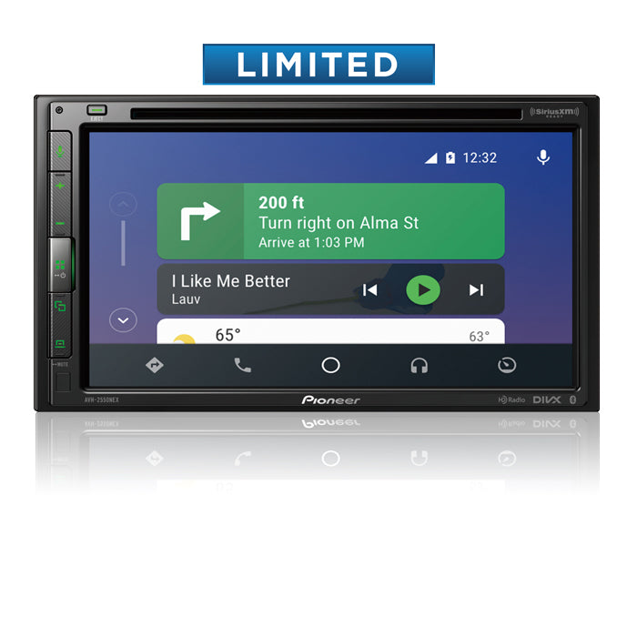 Pioneer AVH-2550NEX Multimedia DVD Receiver with 6.8" WVGA Display, Apple CarPlay™, Android Auto™, Built-in Bluetooth®, SiriusXM-Ready™, iDataLink® Maestro™ and Remote Control Included