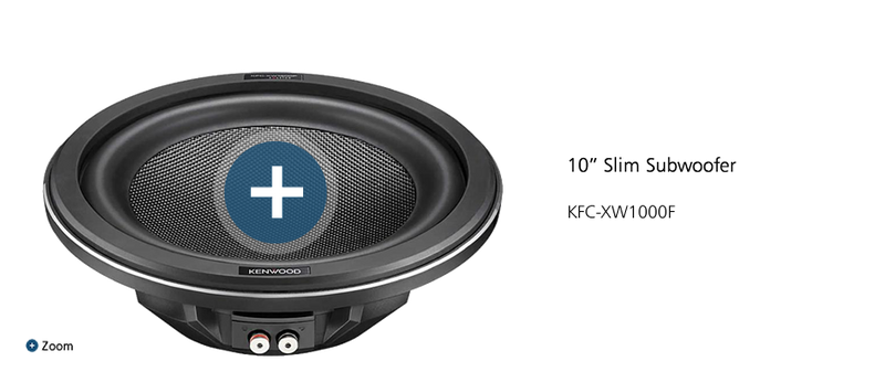 Kenwood KFC-XW1000F 10" Slim Subwoofer