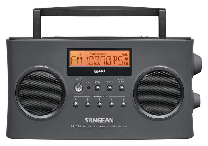 Sangean PR-D15 FM-Stereo RDS (RBDS) / AM Digital Tuning Portable Receiver