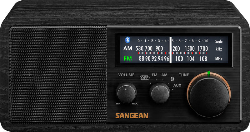 Sangean SG-118 FM / AM / Aux-in / Bluetooth Wooden Cabinet Radio