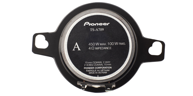 Pioneer TS-A709 2-3/4” Speakers – 2-Way, 450 W Max power, 16mm Tweeter - Coaxial (pair)