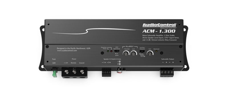 AudioControl ACM-1.300 Monoblock Micro Amplifier with Accubass®