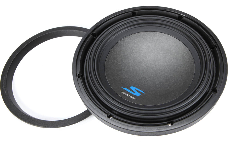 Alpine S-W10D4 S-Series 10" Subwoofer with Dual 4-ohm Voice Coils