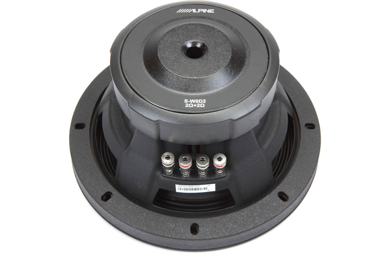 Alpine S-W8D2 S-Series 8" Subwoofer with Dual 2-ohm Voice Coils